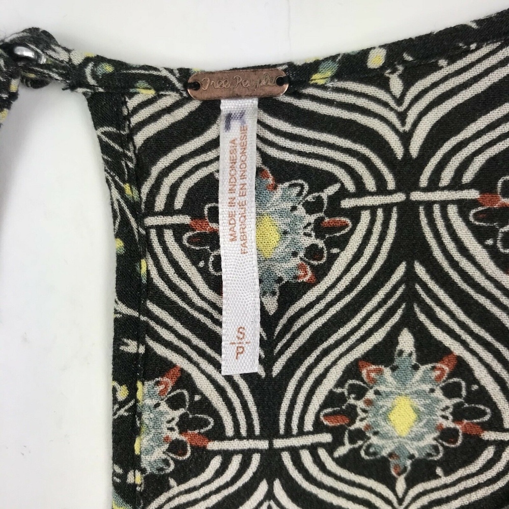 Free People Geometric Babydoll Split Sleeve Blouse - Picture 5 of 5